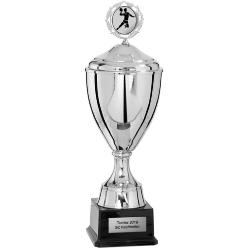 Pokal mit Deckel Pegasus Handball Pokal mit Deckel Pegasus Handball