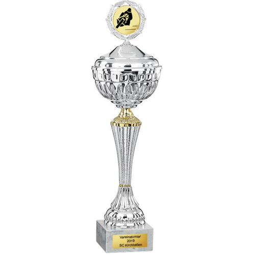 Pokal mit Deckel Taurus Radrennen Pokal mit Deckel Taurus Radrennen