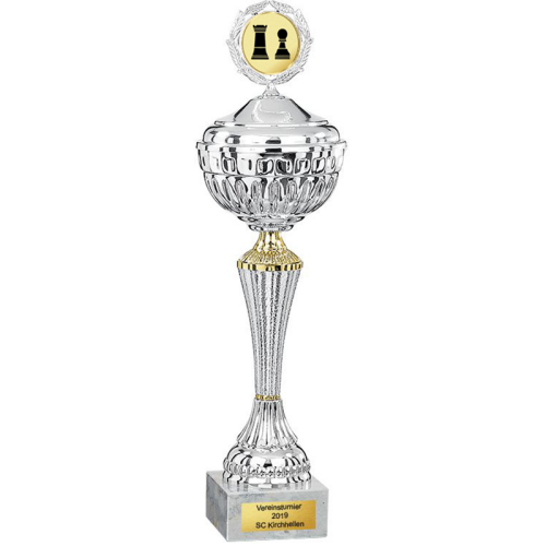 Pokal mit Deckel Taurus Schach Pokal mit Deckel Taurus Schach