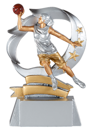 Frauen Basketball Trophäe 15cm Frauen Basketball Trophäe 15cm