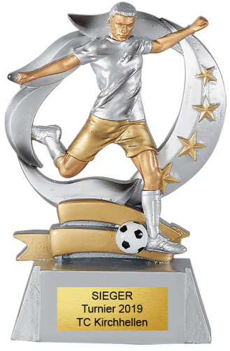 Fußball Trophäe Herren 15cm Fußball Trophäe Herren 15cm