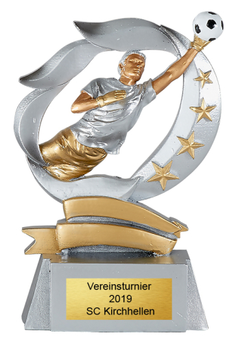 Torwart Fußballtrophäe 15cm Torwart Fußballtrophäe 15cm