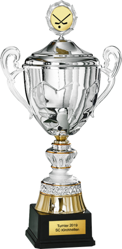 3er Basketball Pokal Camelopardalis mit Deckel