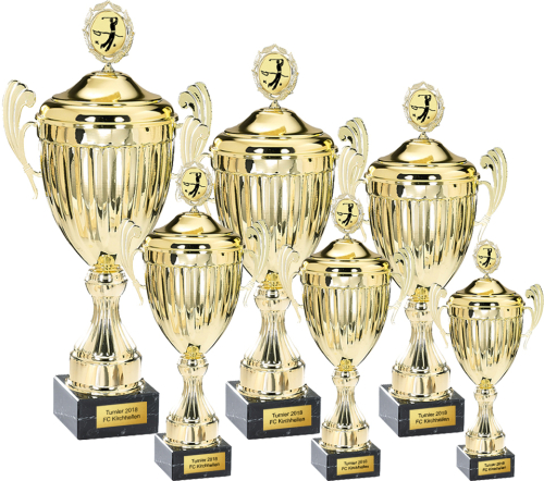 6er Serie Pokal Caph mit Deckel Pokern
