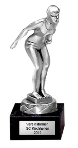 Figur Schwimmen Damen 15 cm Figur Schwimmen Damen 15 cm
