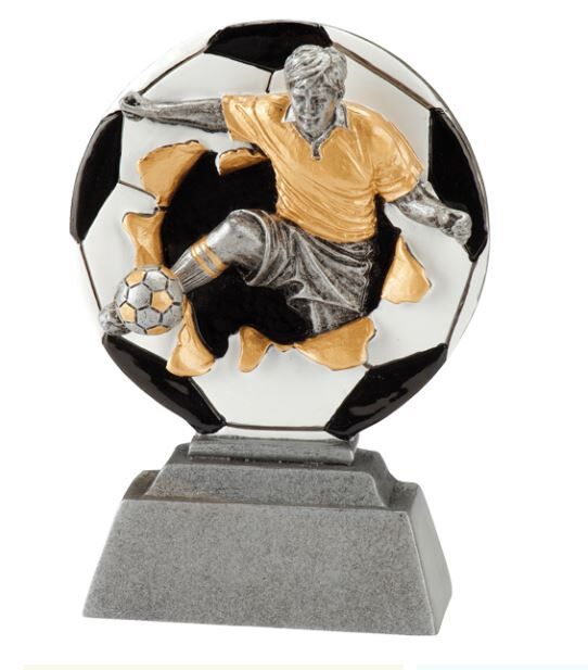 3D Fußballfigur Trophäe Star