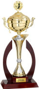 Holzpokal Lyra mit Deckel